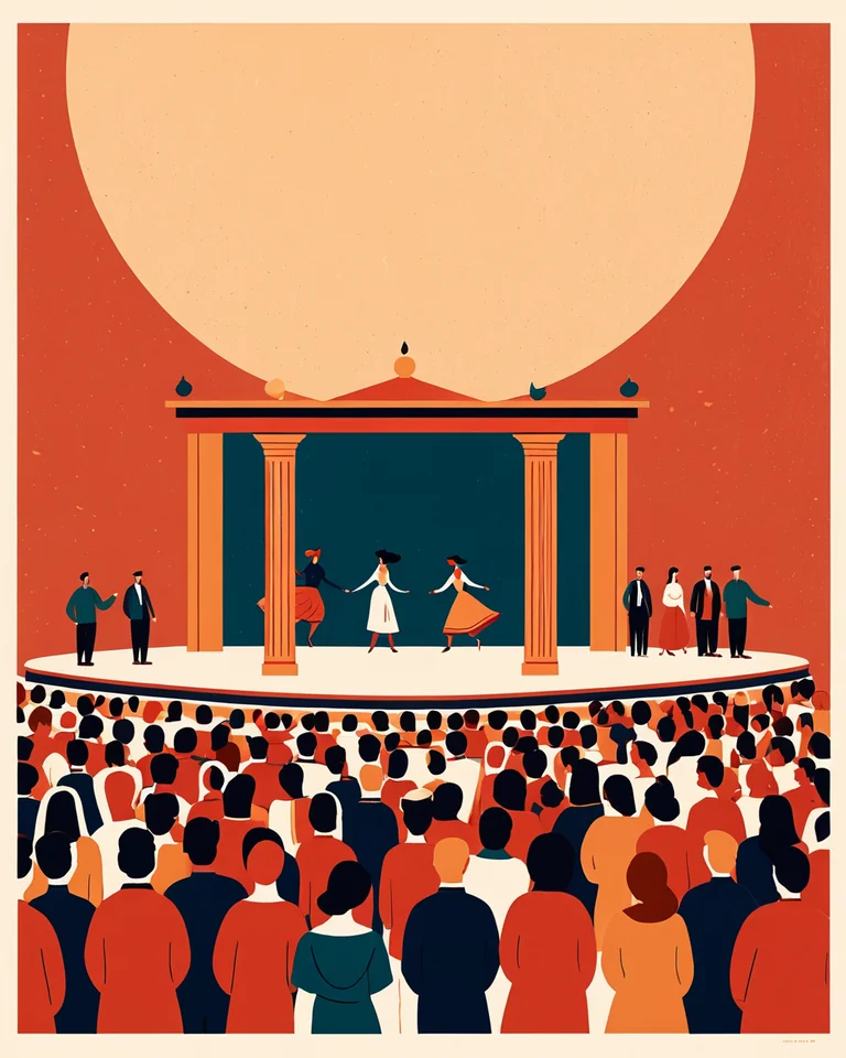 AI-иллюстрация для категории события: Театр и танец